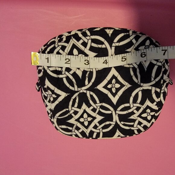 Vera Bradley Black White Concerto RETIRED Plastic Pattern Lined Cosmetic Makeup - Picture 6 of 6